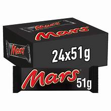 Mars chocolate bar 51 gm - 24 pcs - 1 Box