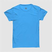 Somikaran Block Printed Premium T-Shirt - Sky Blue
